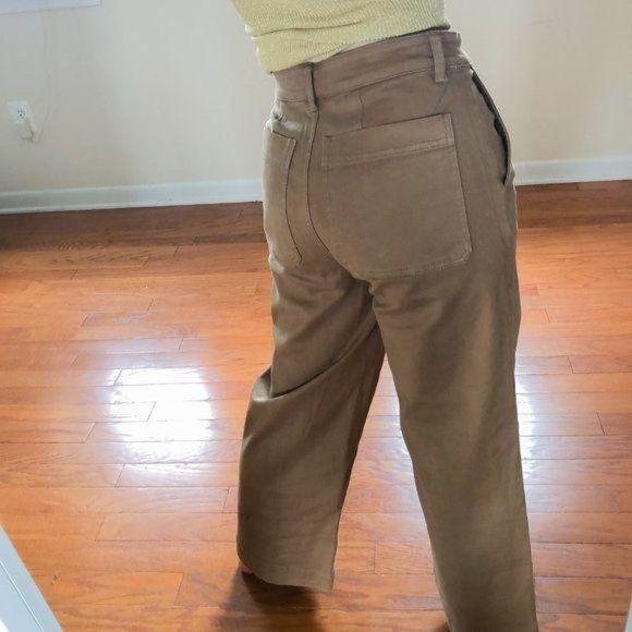 Everlane High Rise Wide Leg Cropped Trousers - Picture 5 of 7